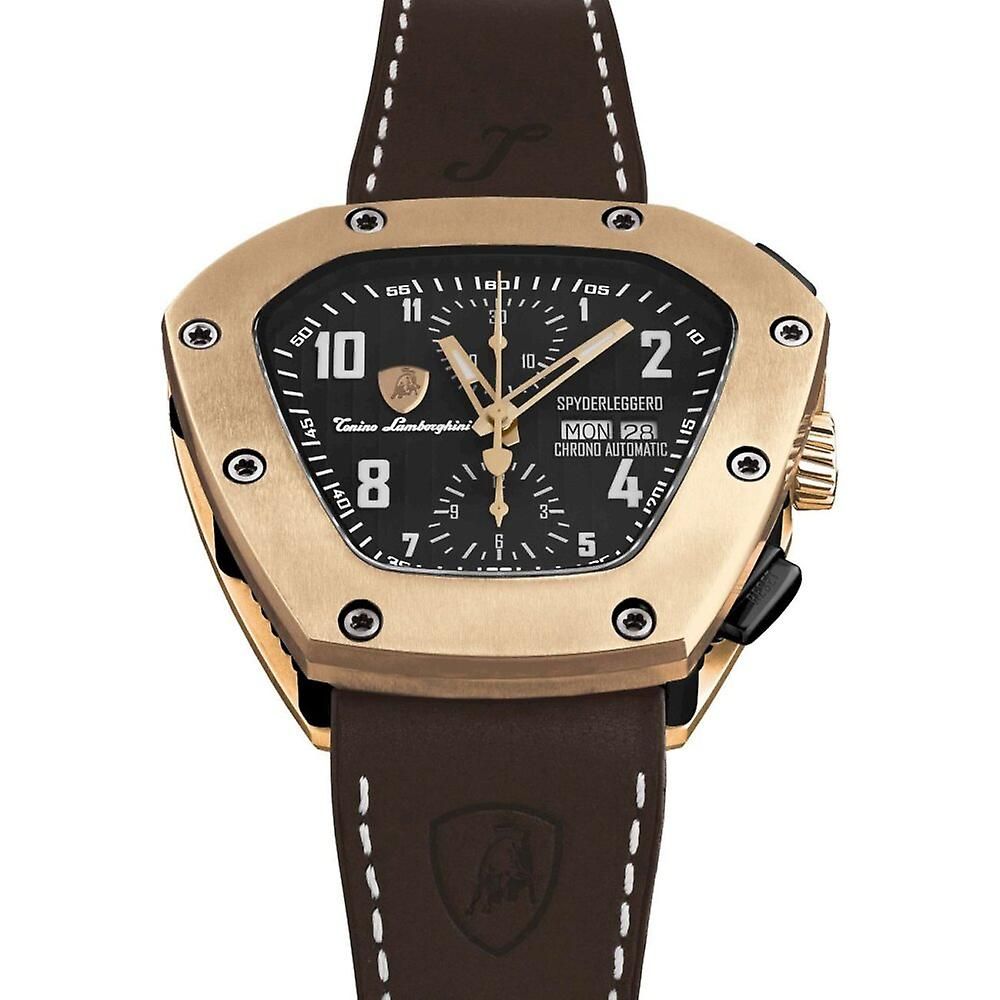 Black Leather Dress Watch - ventzia