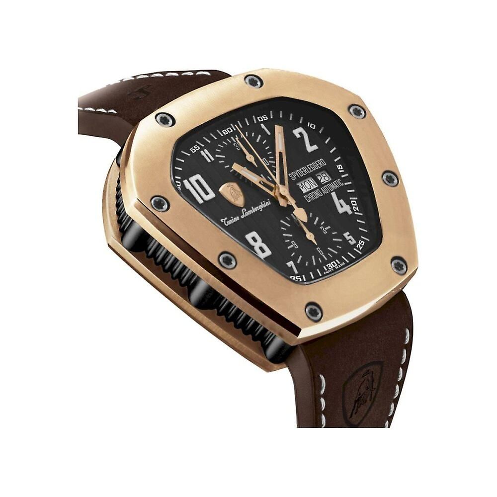 Black Leather Dress Watch - ventzia