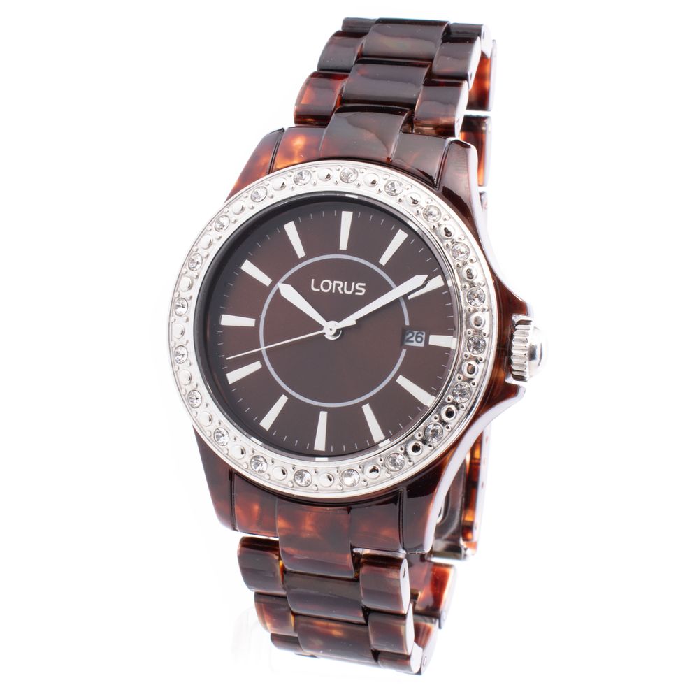 Brown Polyethylene Dress Watch - ventzia