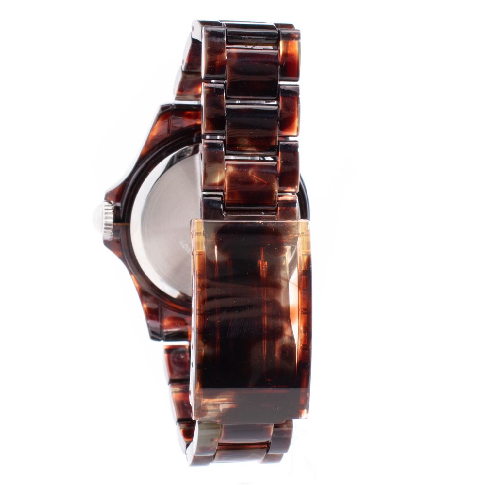 Brown Polyethylene Dress Watch - ventzia