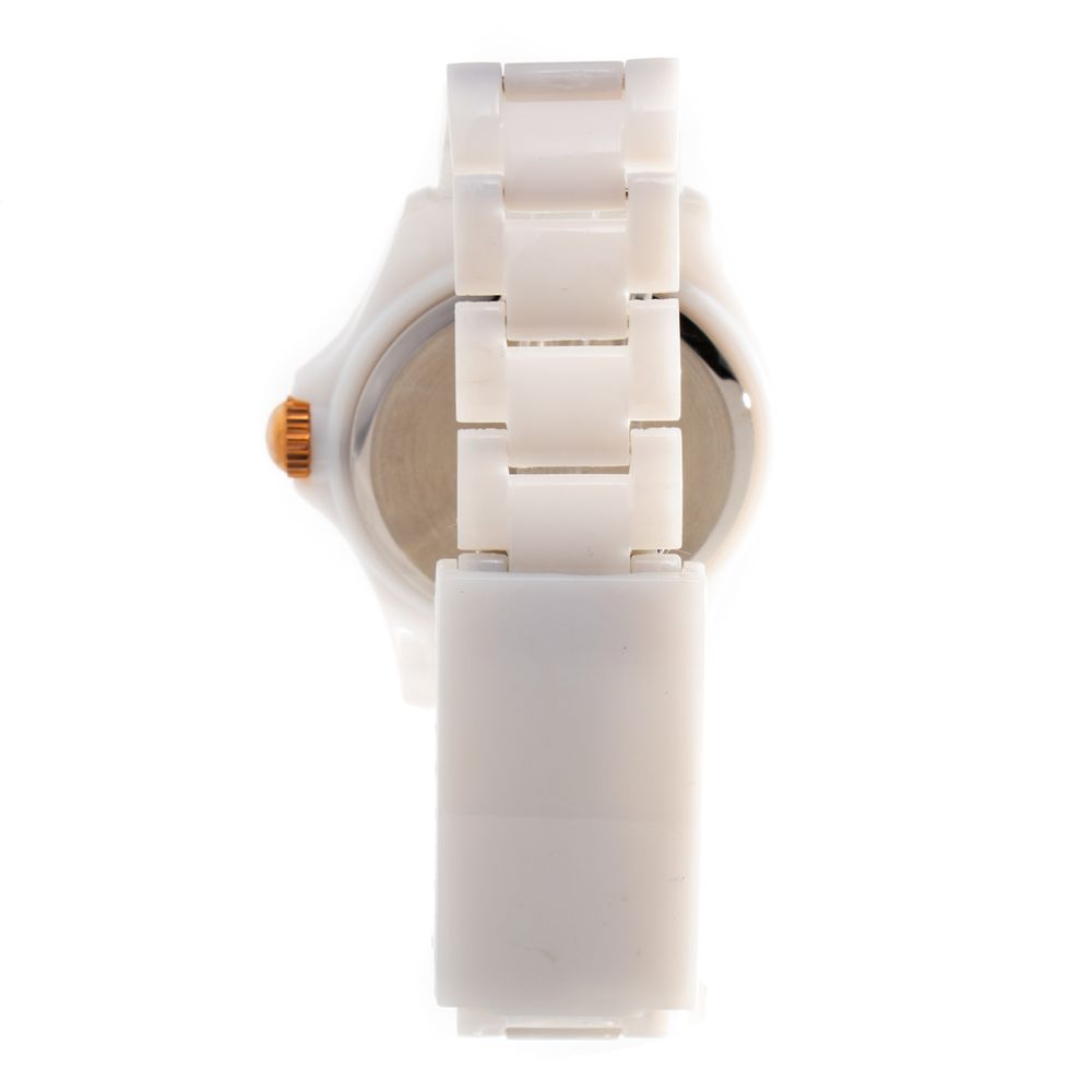 White Plastic Dress Watch - ventzia