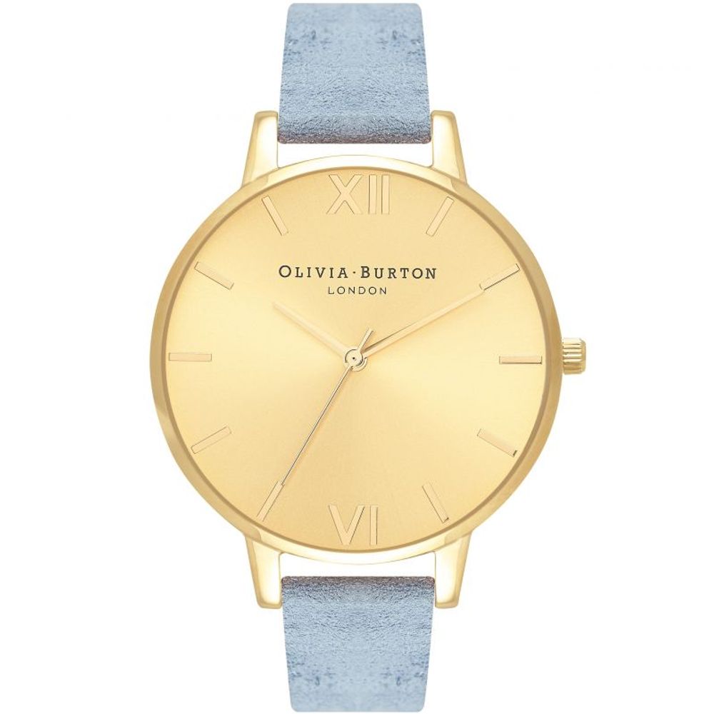 Blue Artificial Leather Dress Watch - ventzia