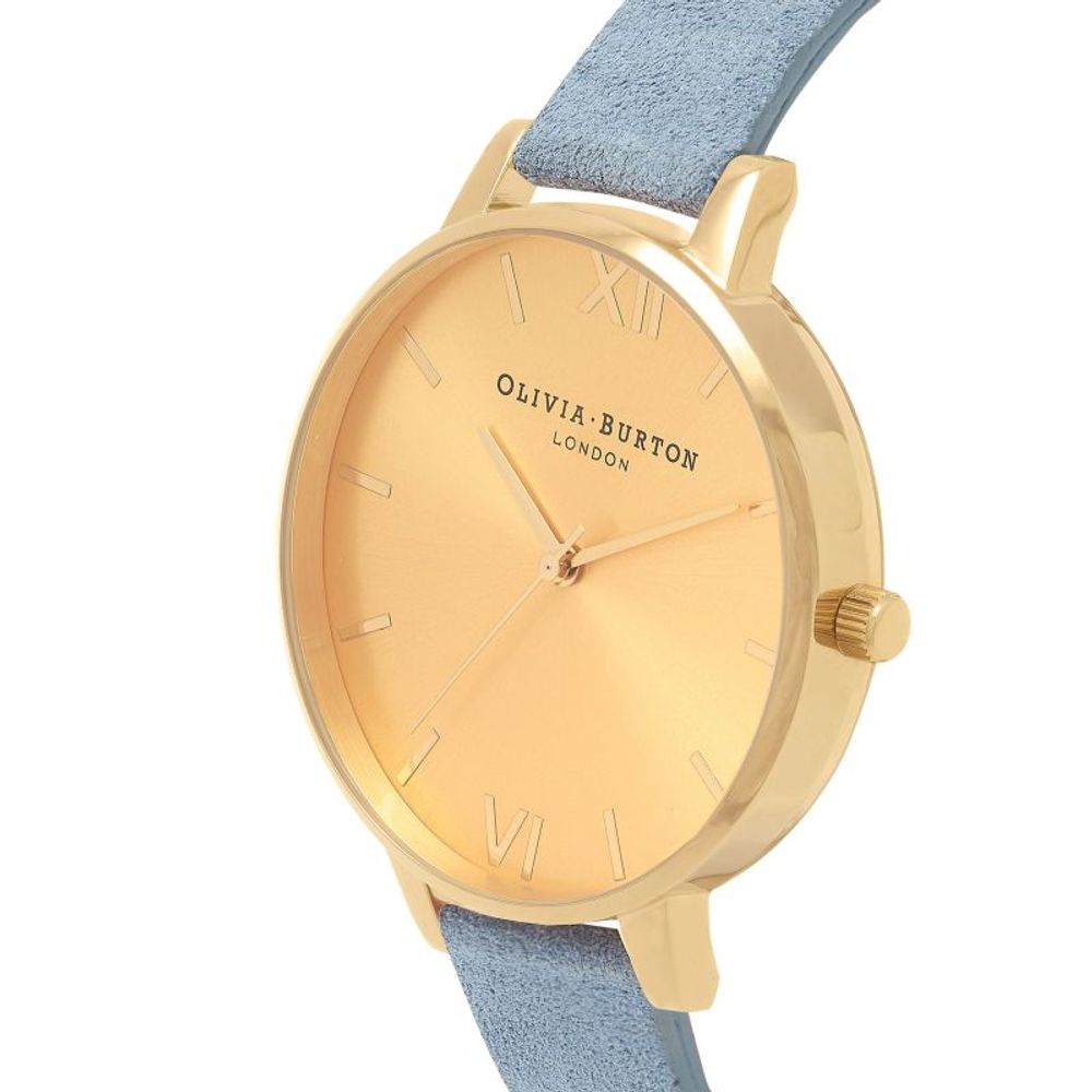 Blue Artificial Leather Dress Watch - ventzia