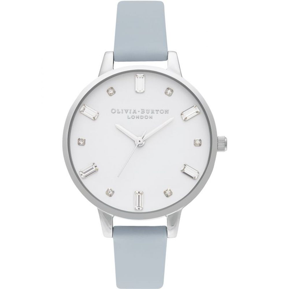 Blue Artificial Leather Dress Watch - ventzia