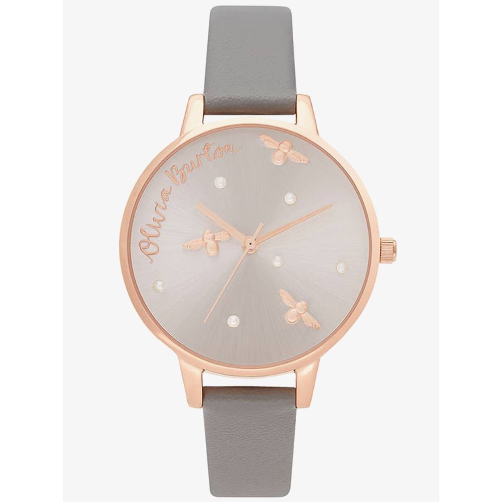 Gray Artificial Leather Dress Watch - ventzia