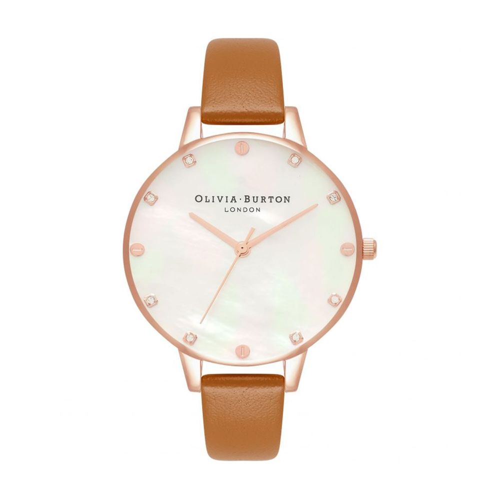 Brown Artificial Leather Dress Watch - ventzia