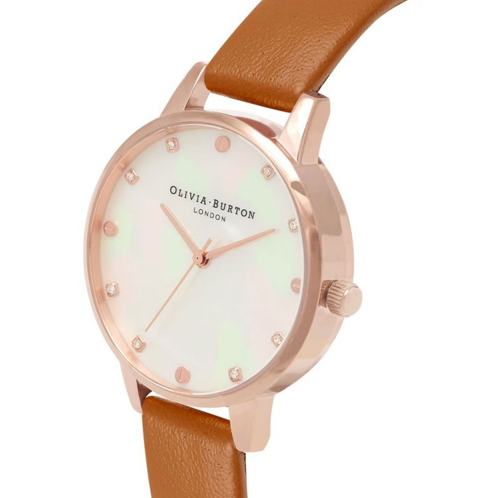 Brown Artificial Leather Dress Watch - ventzia