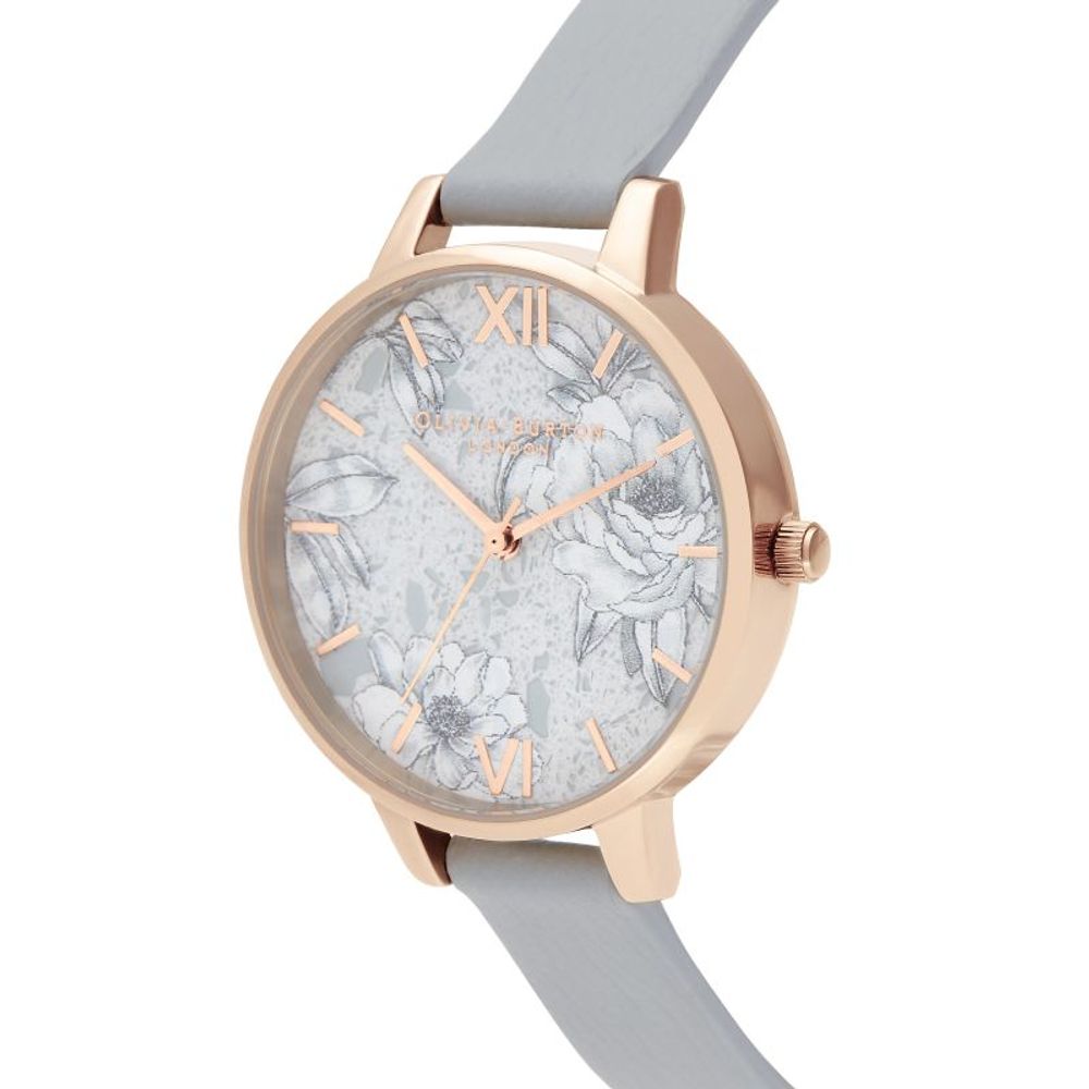 Gray Artificial Leather Dress Watch - ventzia