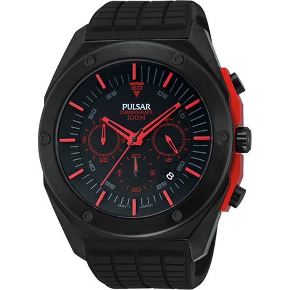 Black Rubber Sport Watch - ventzia