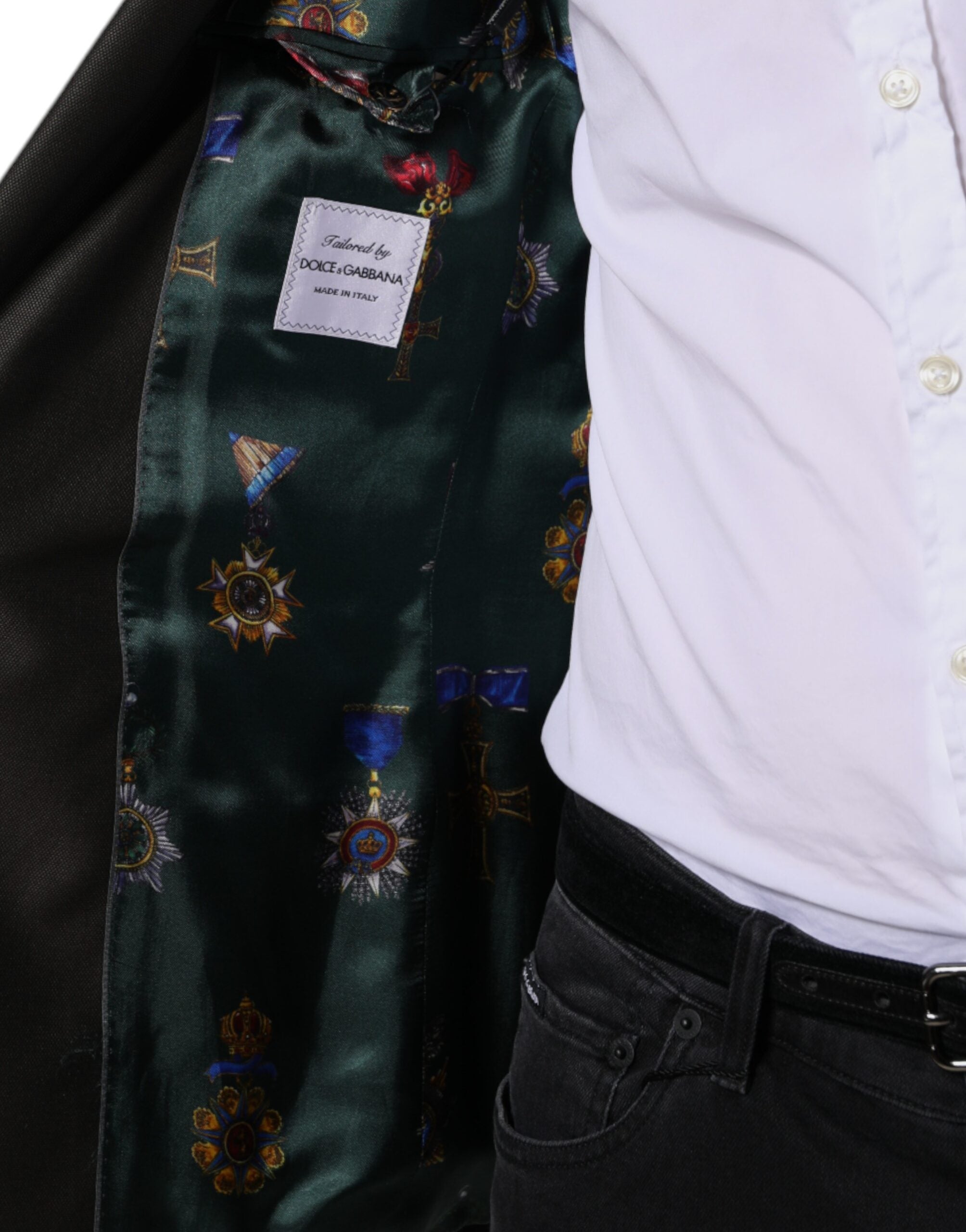 Blazer Brown Green Bee Wool Jacket Coat - ventzia