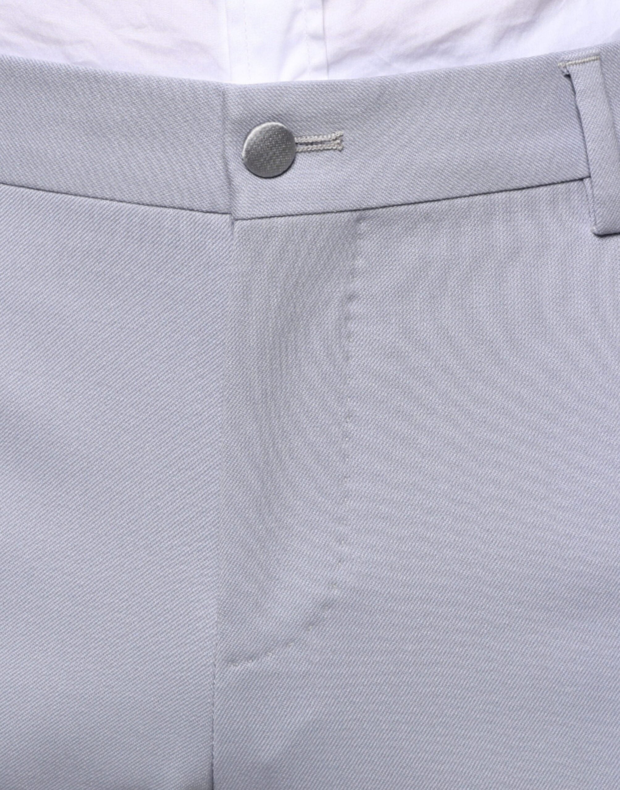 Light Gray Wool Formal Dress Pants - ventzia