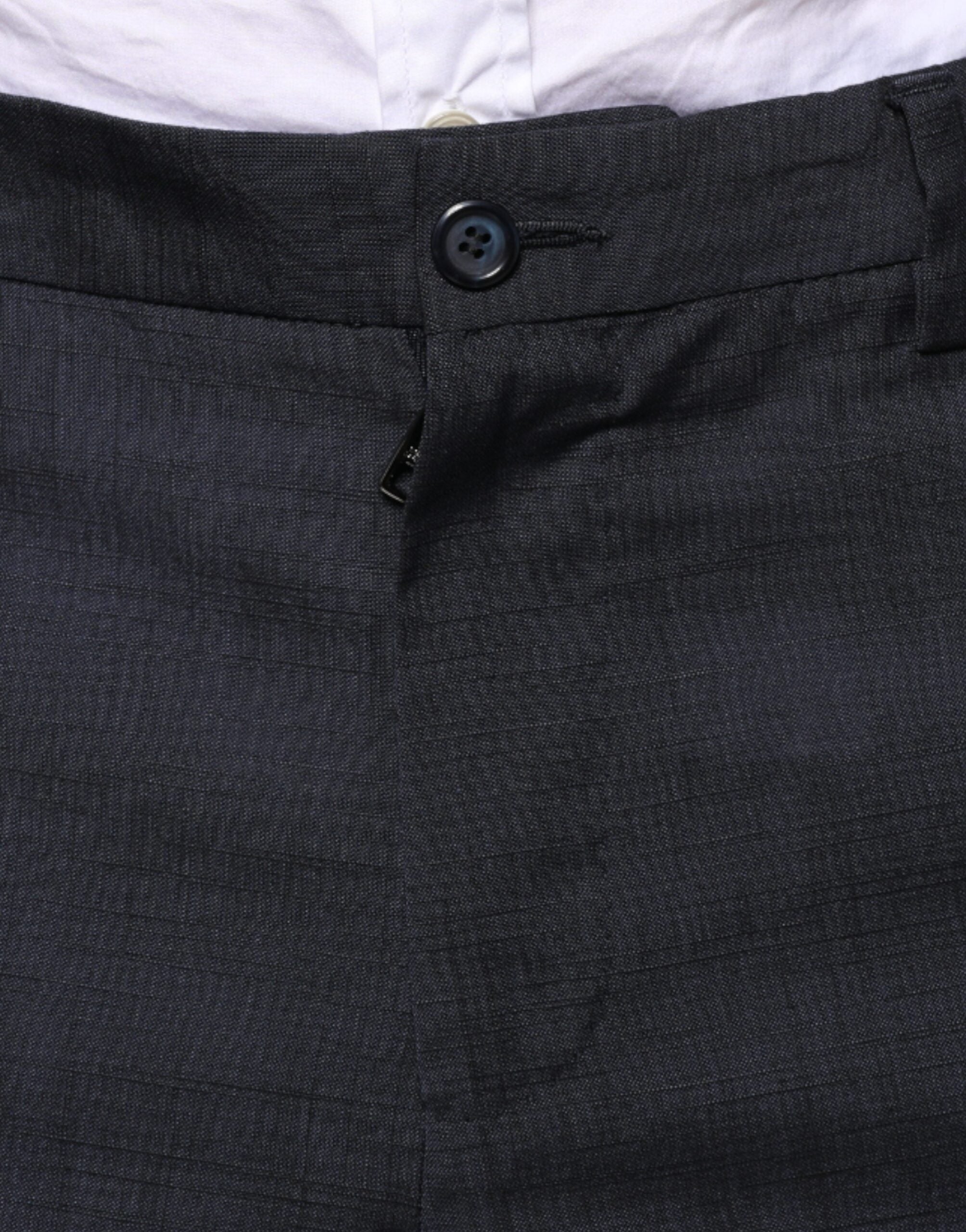 Black Cotton Wool Formal Dress Pants - ventzia