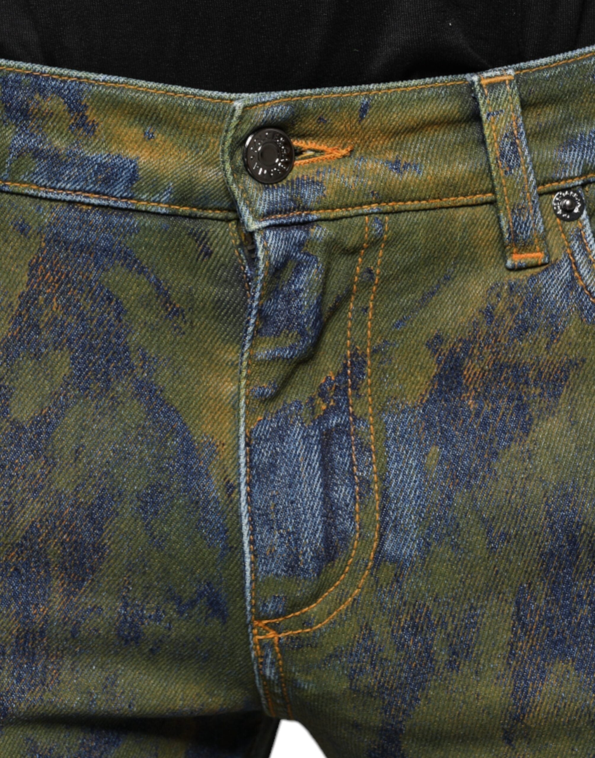 Blue Cotton Dye Slim Fit Men Denim Jeans - ventzia