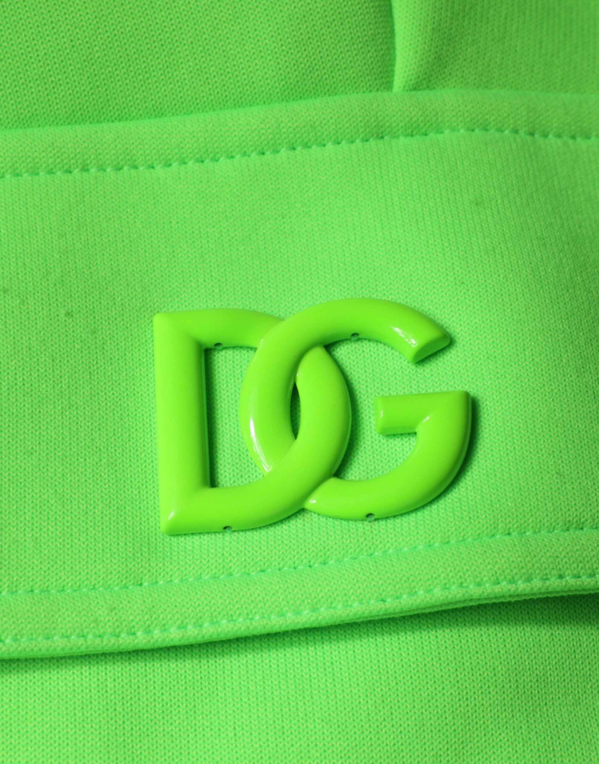 Neon Green Polyester Cargo Jogger Sweatpants Pants - ventzia