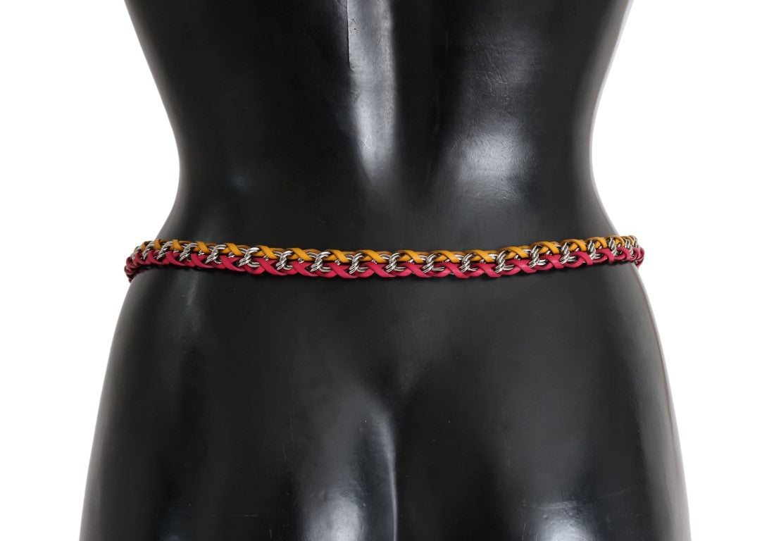 Elegant Multicolor Crystal-Embellished Belt - ventzia