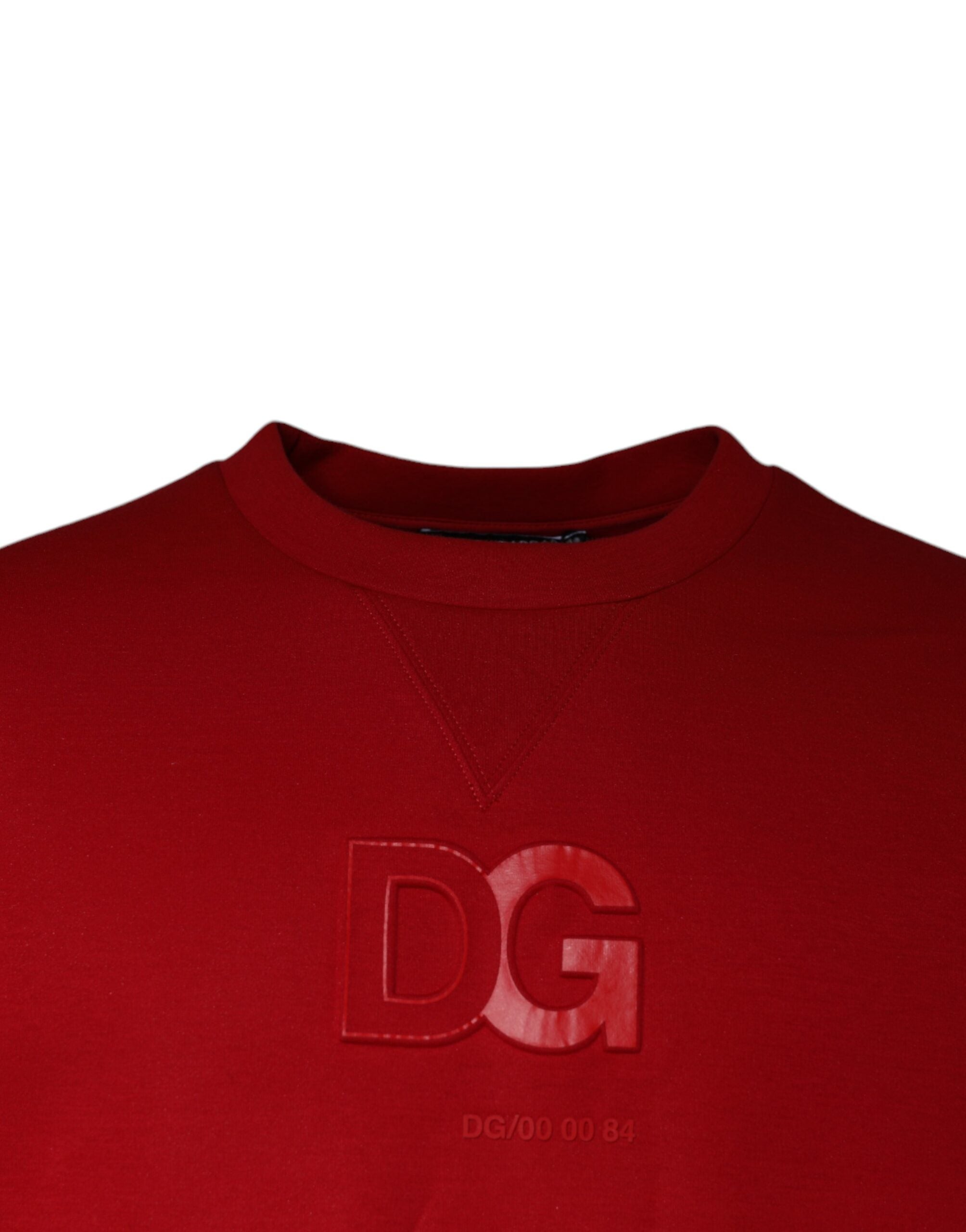 Maroon DG Logo Cotton Sweatshirt Sweater - ventzia