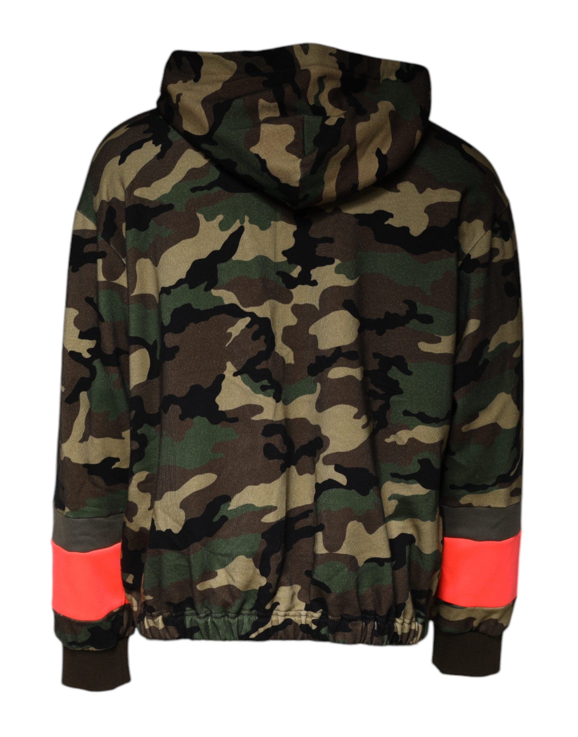 Multicolor Camouflage Hooded Men Sweatshirt Sweater - ventzia