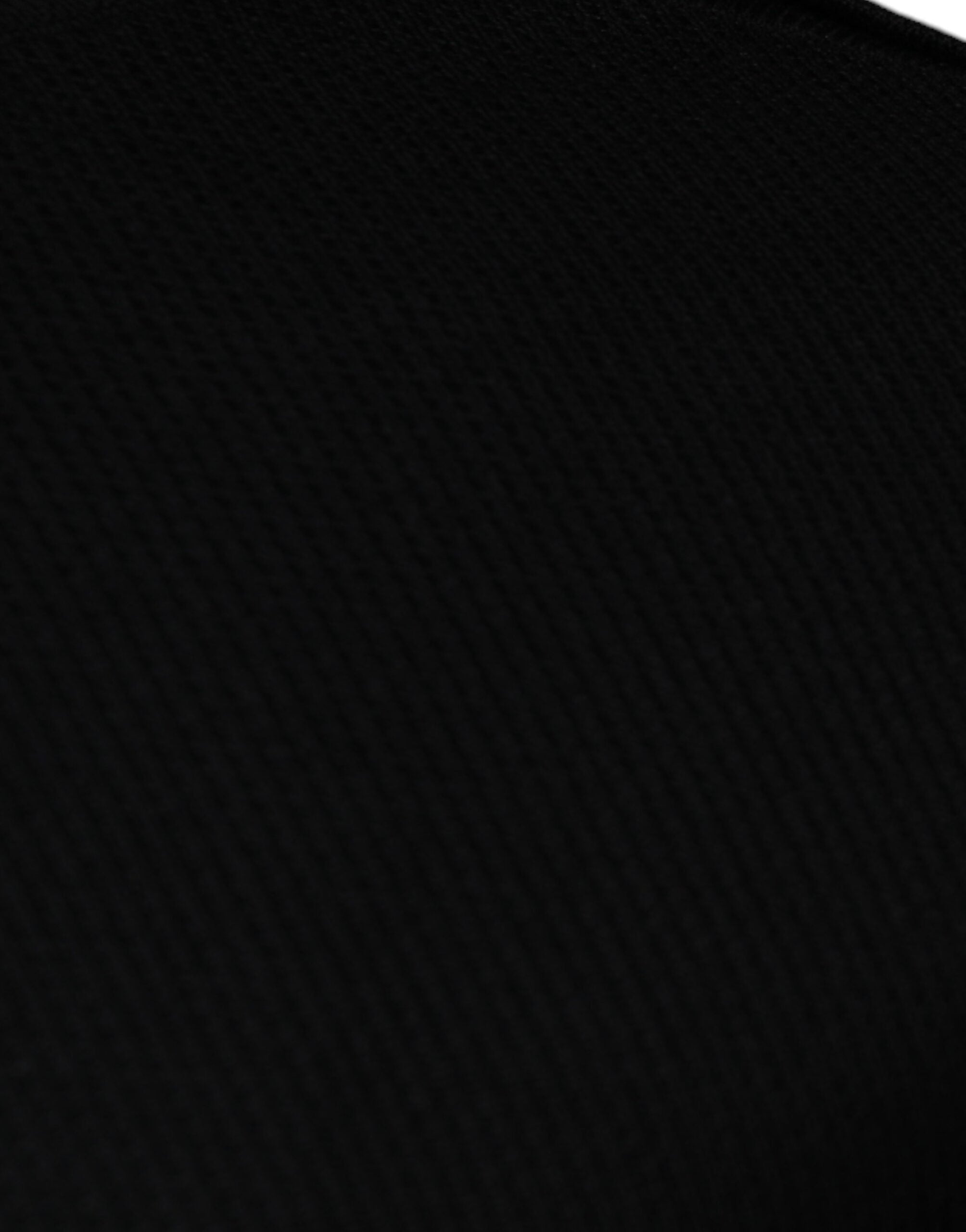 Black Long Sleeve Crew Neck Pullover Sweater - ventzia