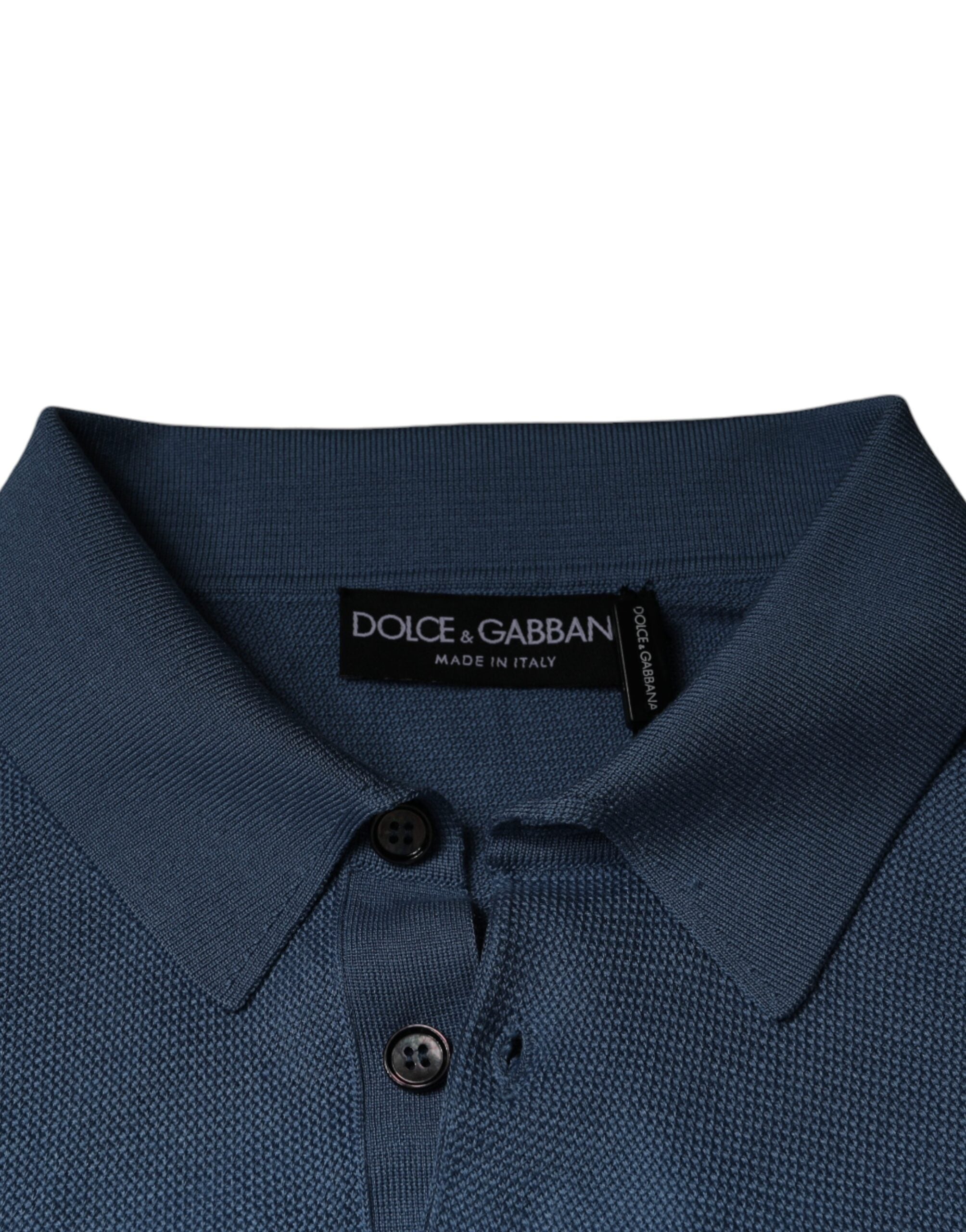 Sky Blue Silk Collared Men Pullover Sweater - ventzia