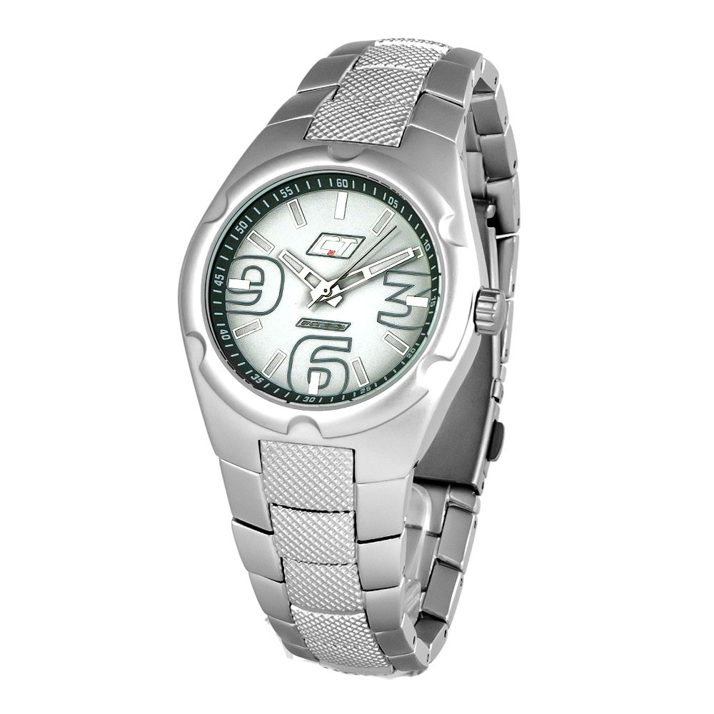 Silver Polycarbonate Dress Watch - ventzia