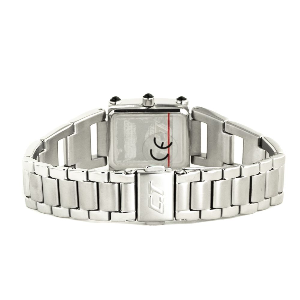 Silver Stainless Steel Dress Watch - ventzia