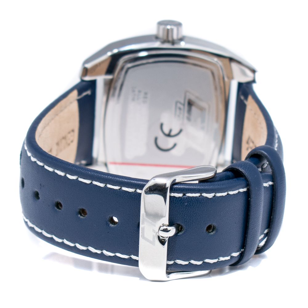 Blue Leather Dress Watch - ventzia