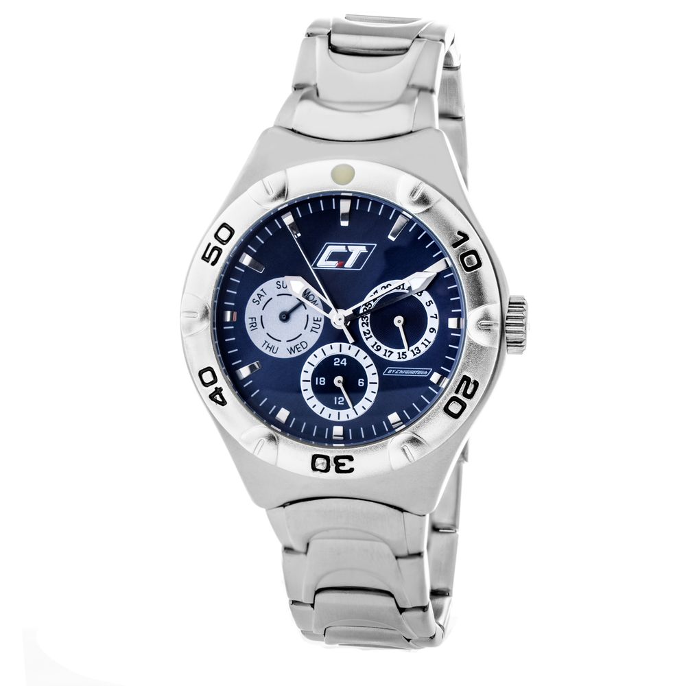 Silver Stainless Steel Dress Watch - ventzia
