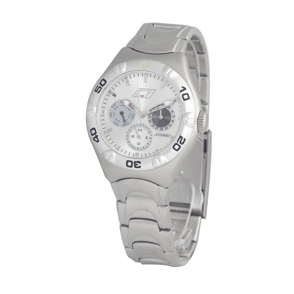 Silver Stainless Steel Dress Watch - ventzia