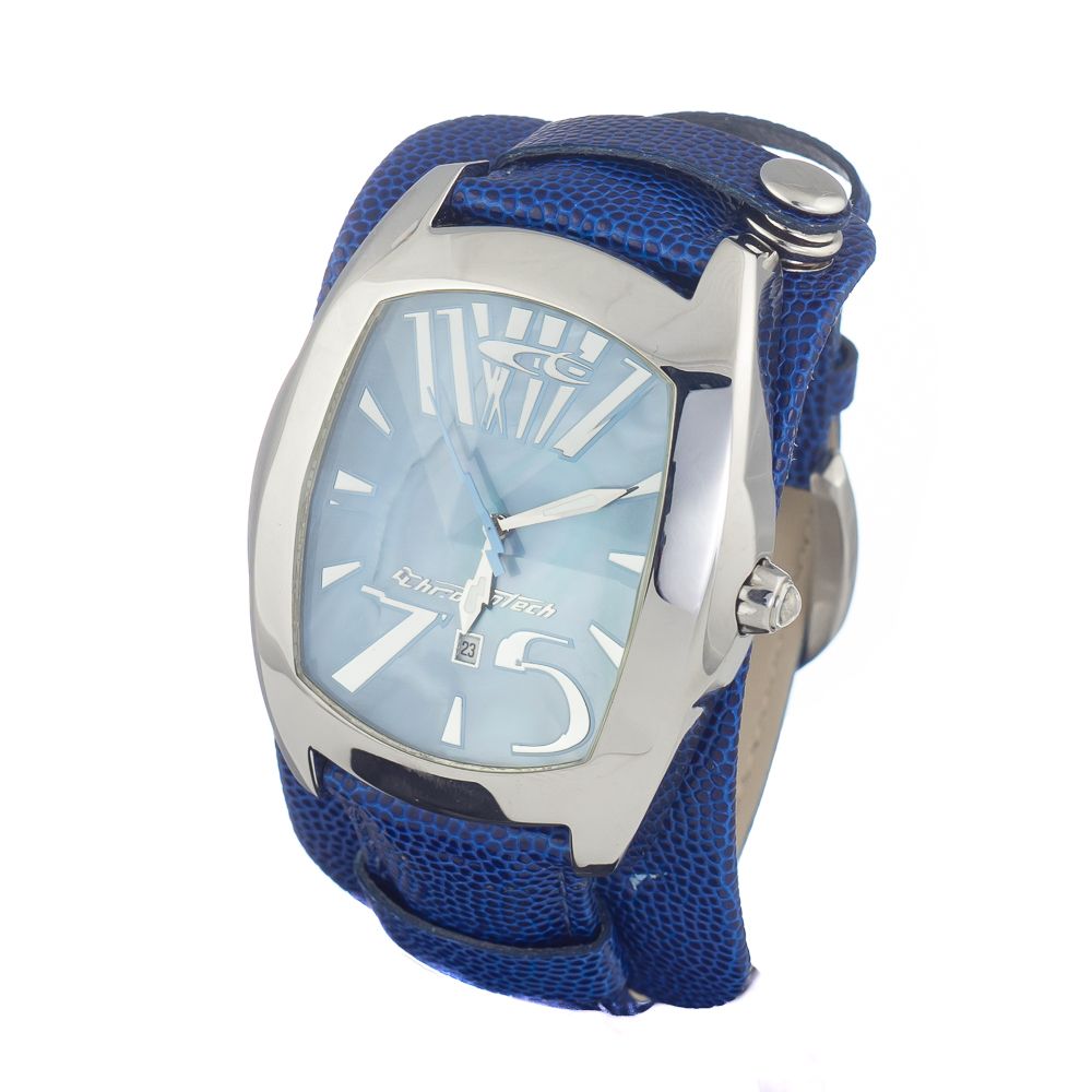 Blue Leather Dress Watch - ventzia