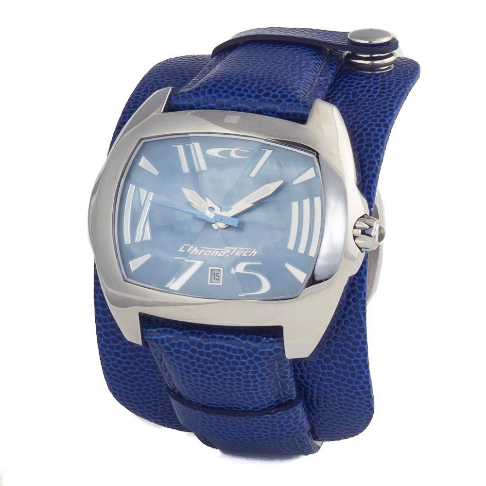 Blue Leather Dress Watch - ventzia