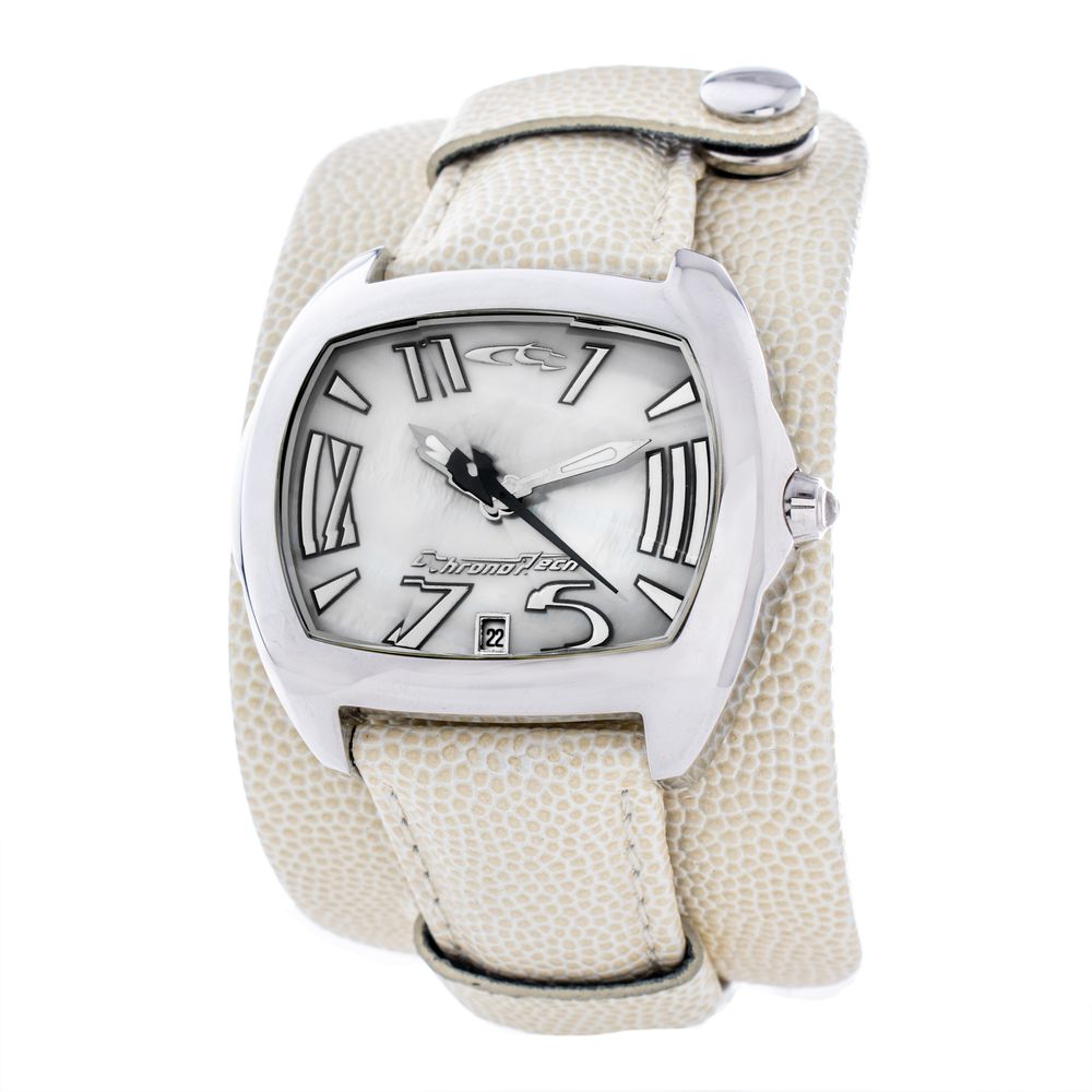 Beige Leather Bracelet Watch - ventzia