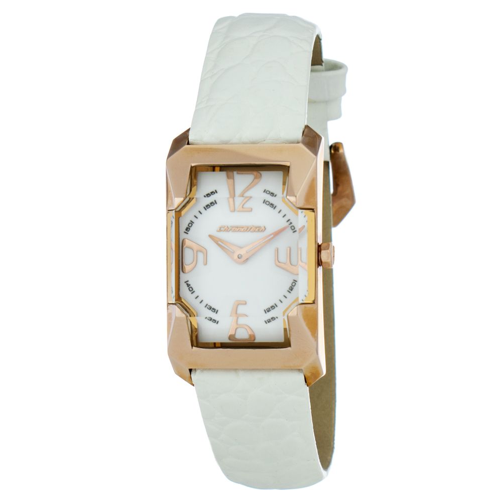 White Leather Dress Watch - ventzia