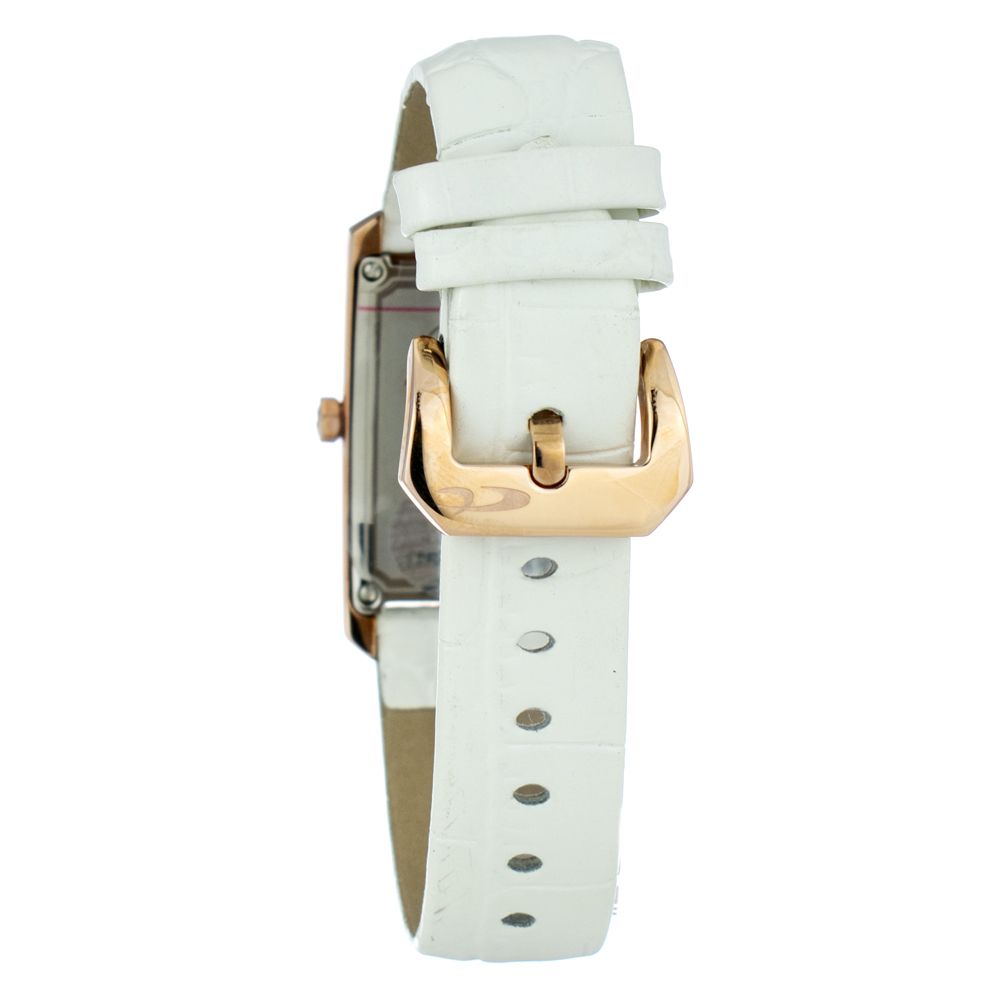 White Leather Dress Watch - ventzia