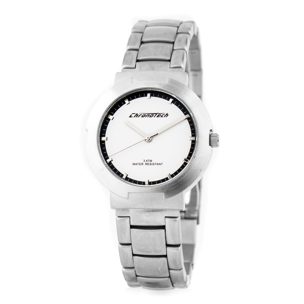 Silver Stainless Steel Dress Watch - ventzia