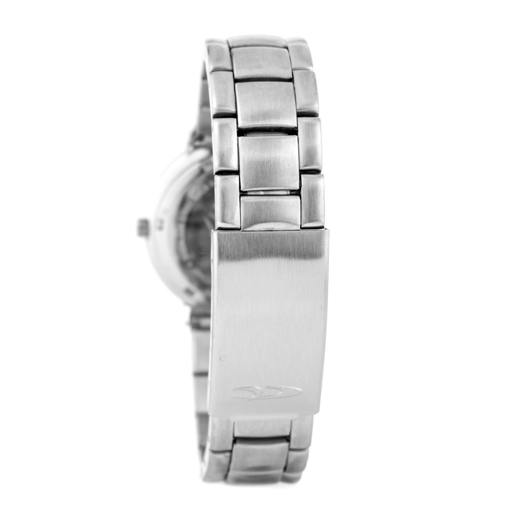 Silver Stainless Steel Dress Watch - ventzia