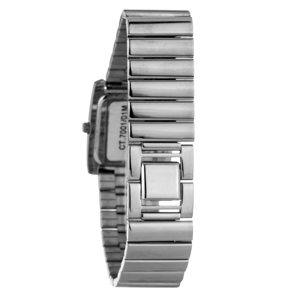 Silver Stainless Steel Dress Watch - ventzia