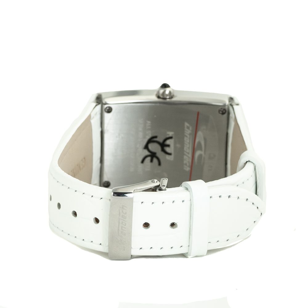 White Leather Dress Watch - ventzia