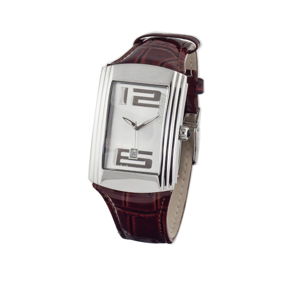 Brown Leather Dress Watch - ventzia