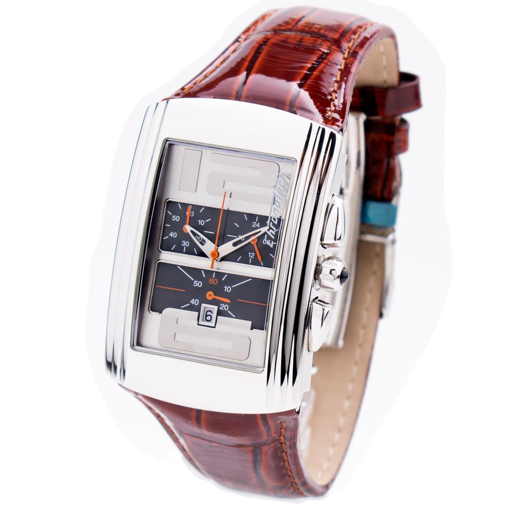 Brown Leather Dress Watch - ventzia