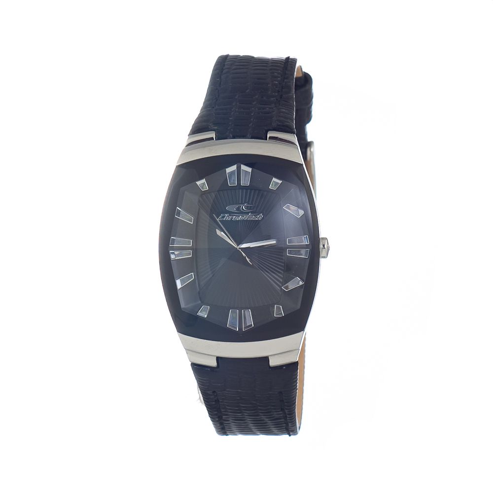 Black Leather Dress Watch - ventzia