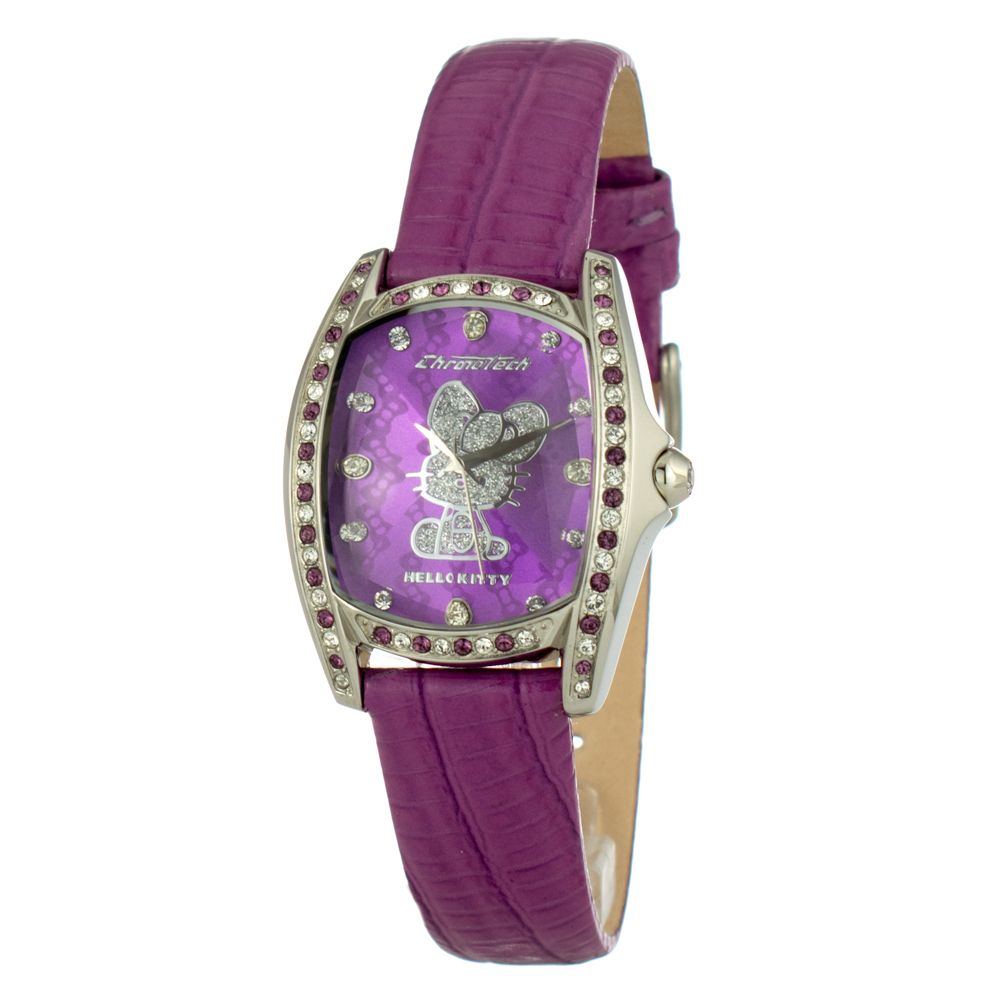 Purple Leather Dress Watch - ventzia