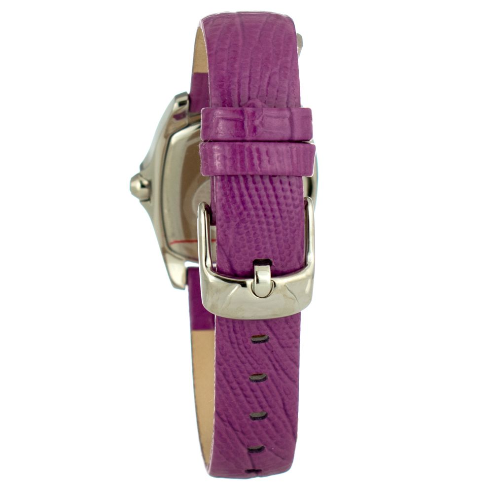 Purple Leather Dress Watch - ventzia