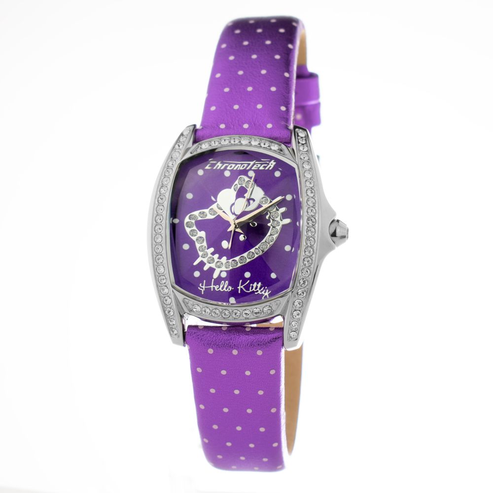 Purple Leather Dress Watch - ventzia