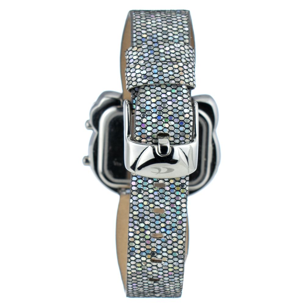 Silver Leather Digital Watch - ventzia