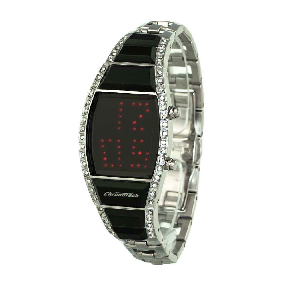 Silver Stainless Steel Digital Watch - ventzia