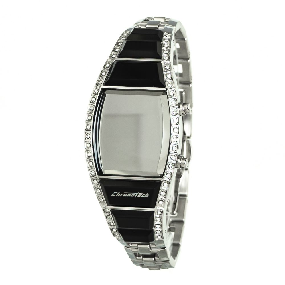 Silver Stainless Steel Digital Watch - ventzia
