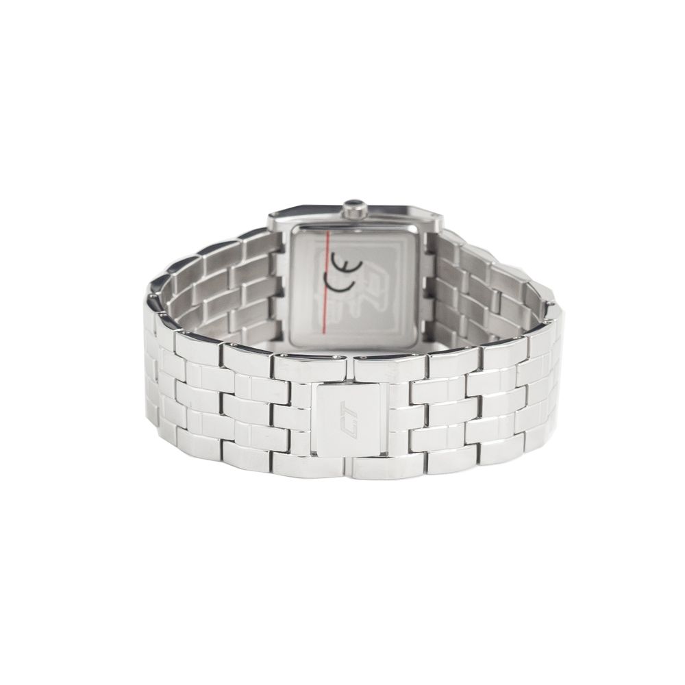 Silver Stainless Steel Dress Watch - ventzia