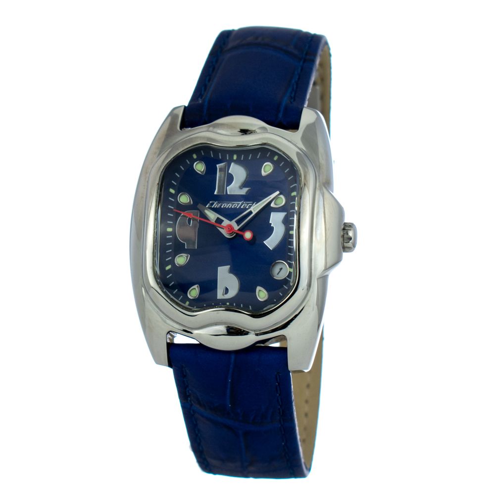 Blue Leather Dress Watch - ventzia