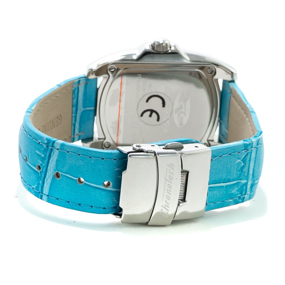 Blue Leather Bracelet Watch - ventzia