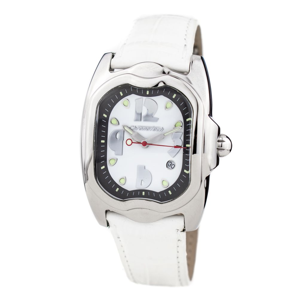 White Leather Dress Watch - ventzia